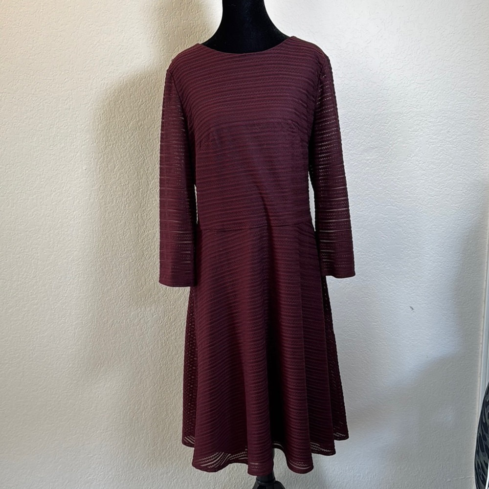 Elegant Burgundy Dress (Stitch Fix) Sz 14